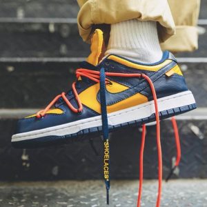 Nike Dunk Trainers, Off White Shoes & Trainers, OFF-WHITE x Nike Dunk Low 'University Gold'