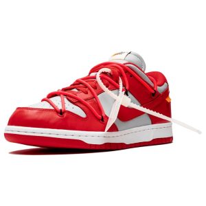 Nike Dunk Trainers, Off White Shoes & Trainers, OFF-WHITE x Nike Dunk Low 'University Red'