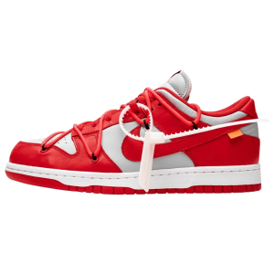 Nike Dunk Trainers, Off White Shoes & Trainers, OFF-WHITE x Nike Dunk Low 'University Red'