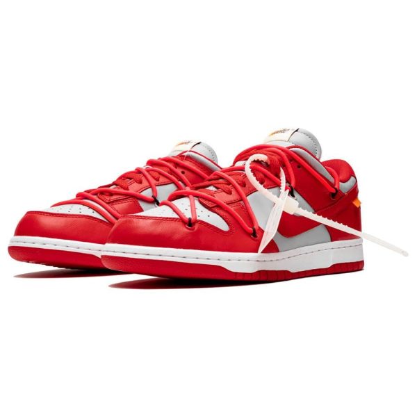 Nike Dunk Trainers, Off White Shoes & Trainers, OFF-WHITE x Nike Dunk Low 'University Red'