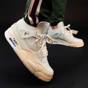 Jordan 4, Jordans Women's, Off White Shoes & Trainers, OFF-WHITE x Wmns Air Jordan 4 SP 'Sail'