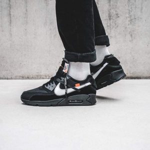 Nike Air Max, Nike Air Max 90, Off White Shoes & Trainers, Off-White x Nike Air Max 90 Black