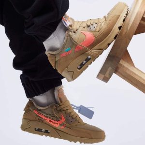 Nike Air Max, Nike Air Max 90, Off White Shoes & Trainers, Off-White x Nike Air Max 90 Desert Ore