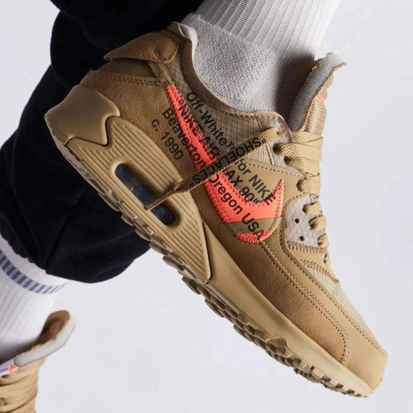 Nike Air Max, Nike Air Max 90, Off White Shoes & Trainers, Off-White x Nike Air Max 90 Desert Ore