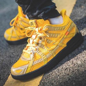 Nike Dunk Trainers, Off White Shoes & Trainers, Off-White x Nike Air Rubber Dunk 'University Gold'