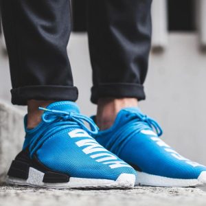 Adidas NMD, Adidas Pharrell Williams Shoes & Trainers, PHARRELL WILLIAMS X ADIDAS HU HUMAN RACE NMD - BLUE