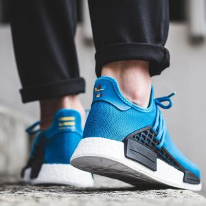 Adidas NMD, Adidas Pharrell Williams Shoes & Trainers, PHARRELL WILLIAMS X ADIDAS HU HUMAN RACE NMD - BLUE