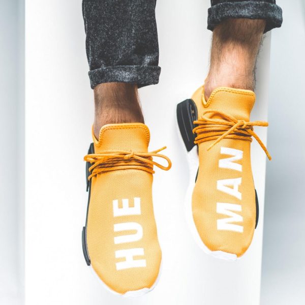 Adidas NMD, Adidas Pharrell Williams Shoes & Trainers, PHARRELL WILLIAMS X ADIDAS NMD HUMAN RACE  TANGERINE