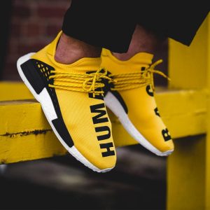 Adidas NMD, Adidas Pharrell Williams Shoes & Trainers, Pharrell Williams x Adidas Originals HU NMD Yellow