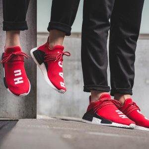 Adidas NMD, Adidas Pharrell Williams Shoes & Trainers, Pharrell Williams x adidas NMD HU  Scarlet