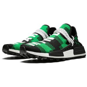 Adidas NMD, Pharrell x Billionaire Boys Club x NMD Human Race Trail 'Green Plaid'