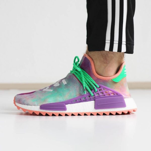 Adidas NMD, Adidas Pharrell Williams Shoes & Trainers, Pharrell x NMD Trail Holi Human Race Chalk Coral