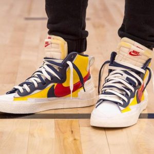 Nike Blazer, sacai, Sacai x Nike Blazer Mid 'Maize Navy'