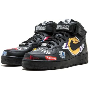 Nike Air Force 1, Supreme x NBA x Air Force 1 Mid 07 'Black'