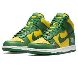 Nike Dunk Trainers, Nike SB Skate Shoes, Supreme x Nike Dunk High SB 'By Any Means - Brazil'