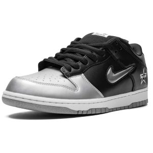 Nike SB Skate Shoes, Supreme x Nike Dunk SB Low QS 'Metallic Silver'