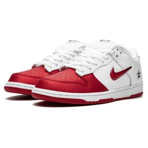 Nike SB Skate Shoes, Supreme x Nike SB Dunk Low Red White