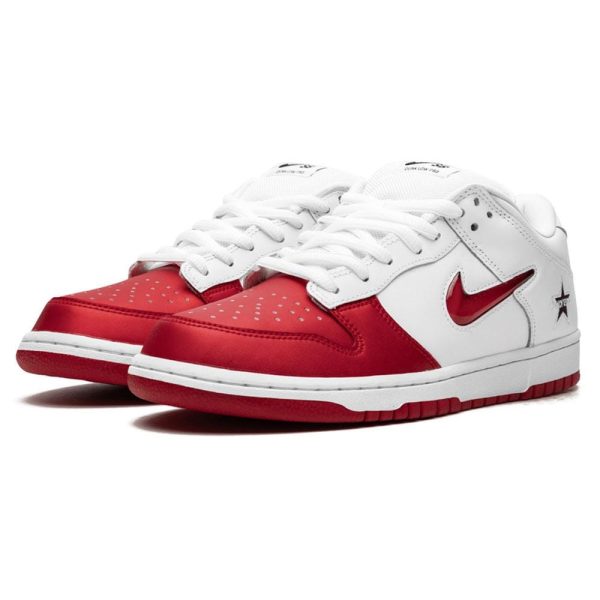 Nike SB Skate Shoes, Supreme x Nike SB Dunk Low Red White