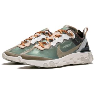 Nike React Element 87 Trainers, Undercover x Nike React Element 87 Green Black