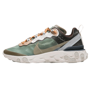 Nike React Element 87 Trainers, Undercover x Nike React Element 87 Green Black