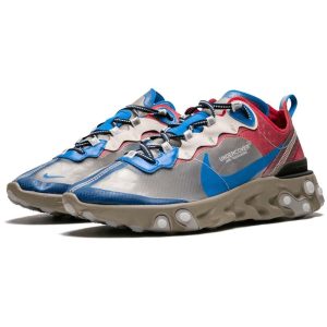 Nike React Element 87 Trainers, Undercover x Nike React Element 87 Khaki Red