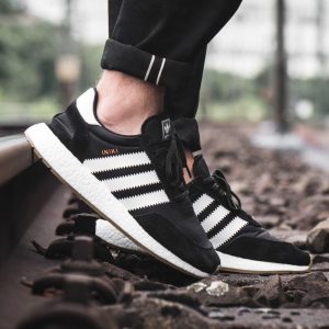 Adidas Iniki Trainers, adidas Iniki Runner Core Black-Gum