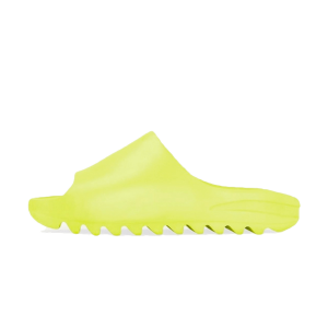 Yeezy Slides, adidas Yeezy Slide Kids Glow Green (2022) (Restock)